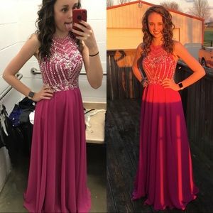 hot pink, size 2/4, formal dress